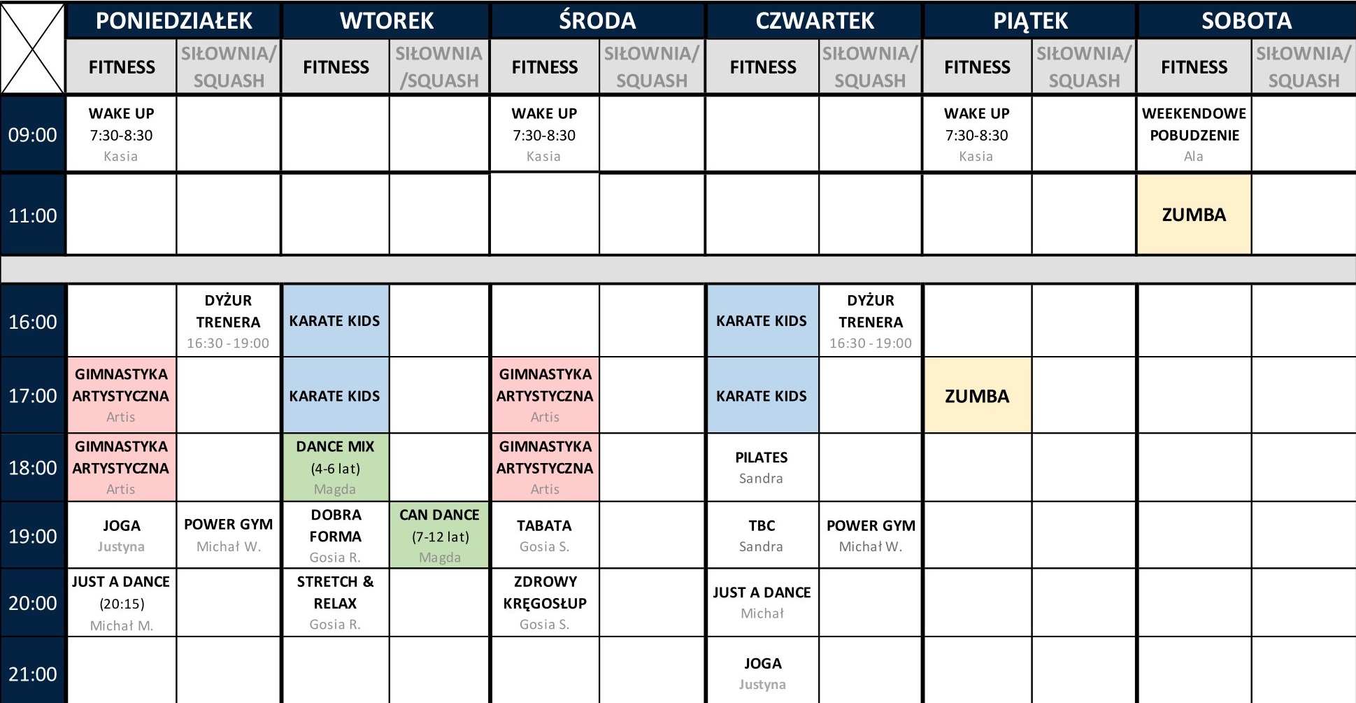GRAFIK FITNESS NOWY OD 12.09.2023