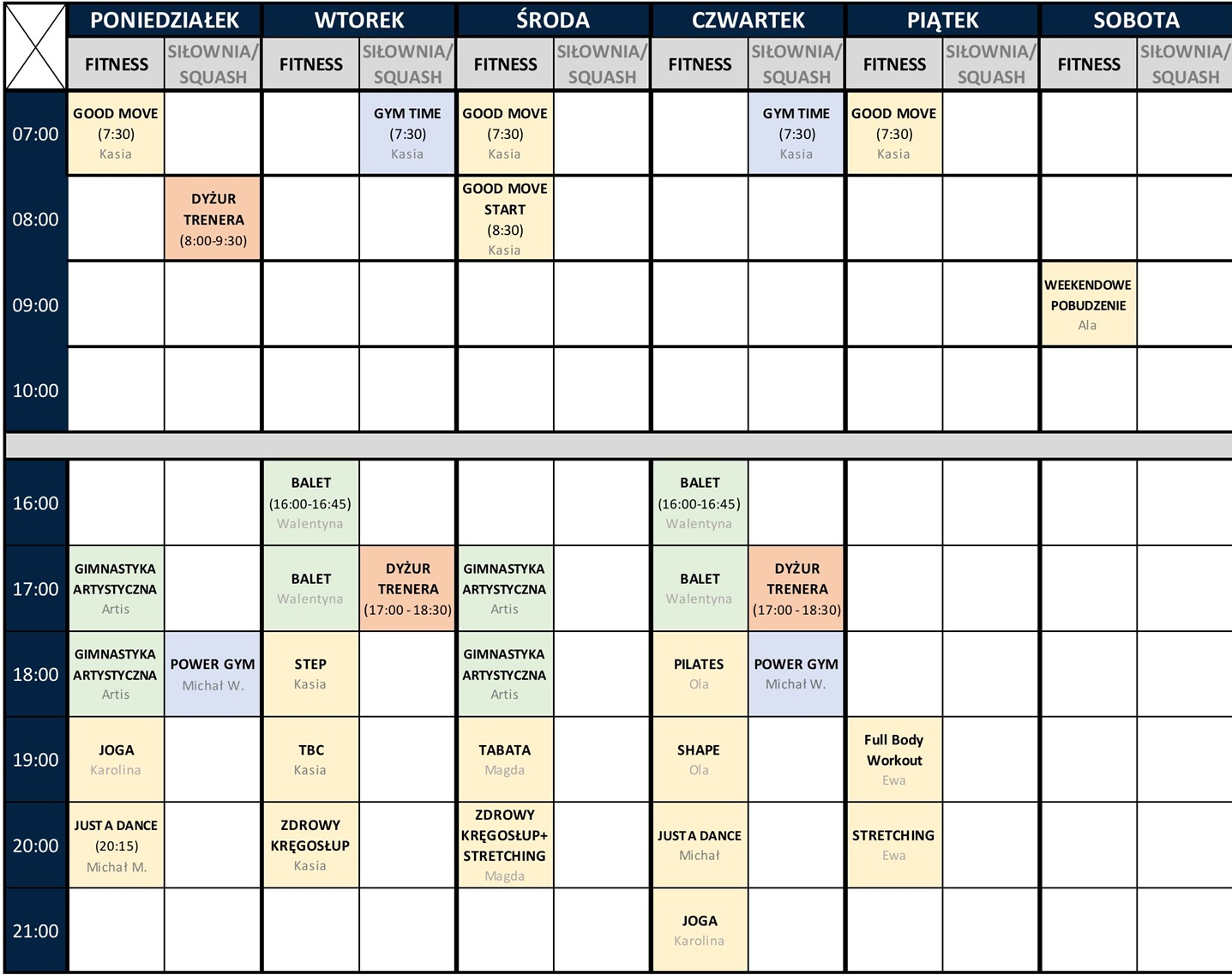 GRAFIK FITNESS AKTUALNY