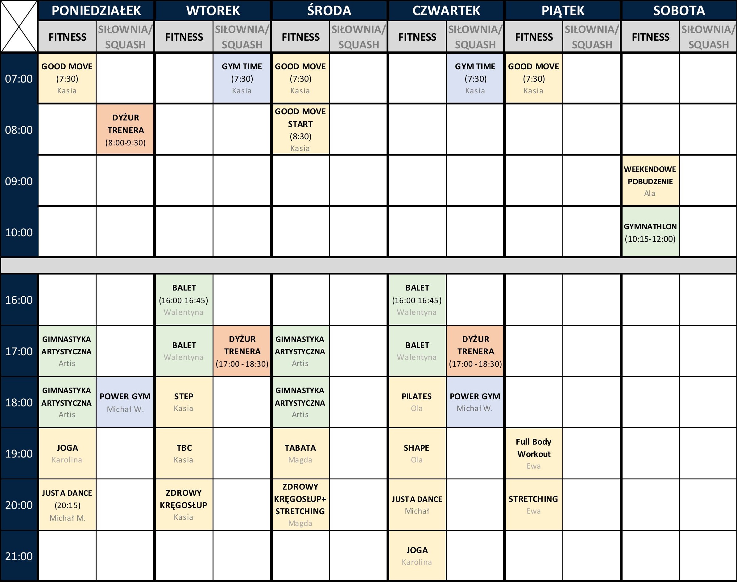 GRAFIK FITNESS OD 01.10.2025
