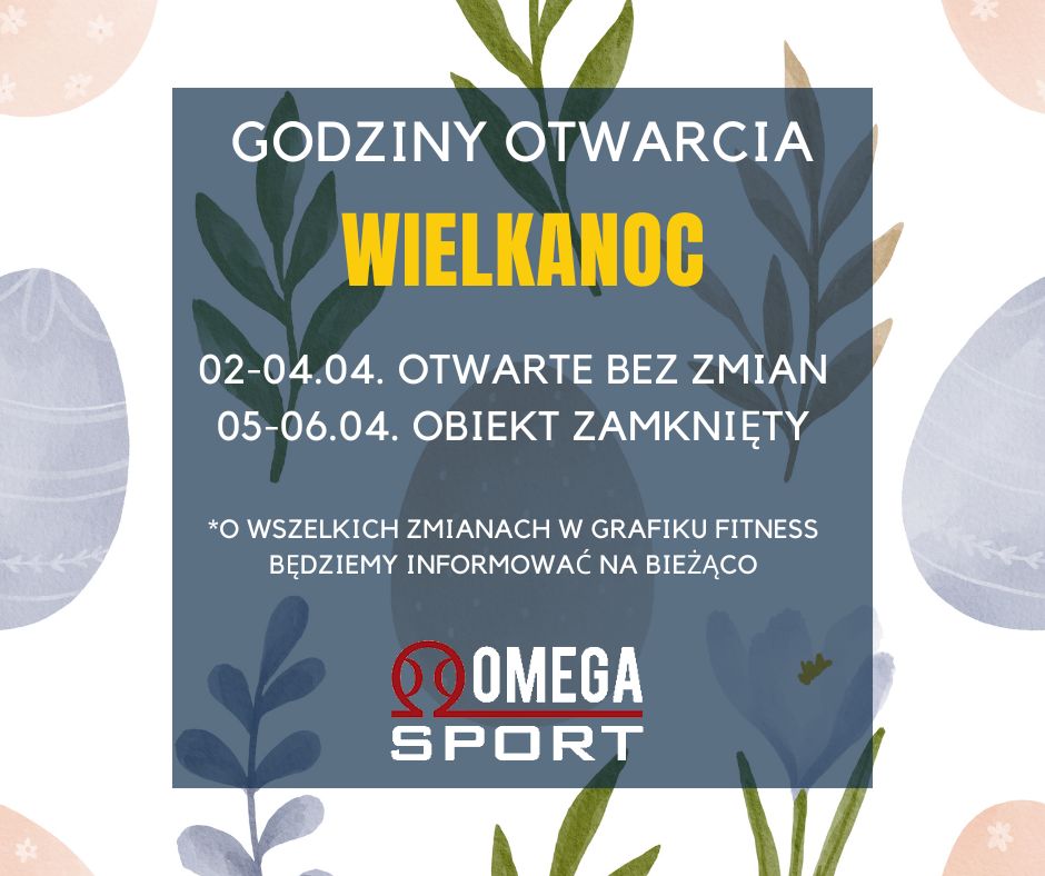 Godziny otwarcia klubu - Wielkanoc 2026 